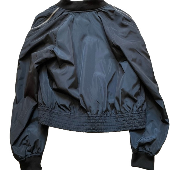 DEX, Bomber style jacket, with zipper detail down arms, unique vibe.. Size M - Picture 3 of 11